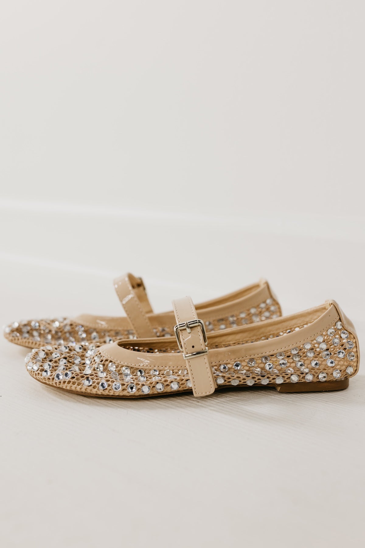 The Mary Jane Rhinestone Flat