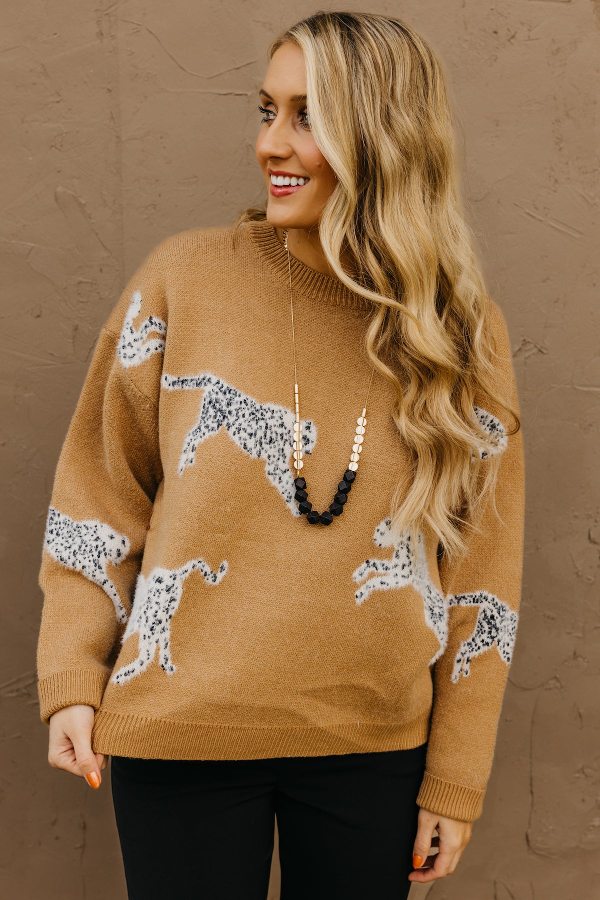 Warehouse cosy 2024 leopard print jumper