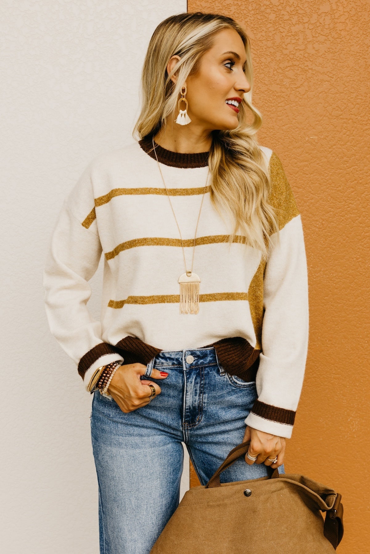 The Giana Color Block Sweater