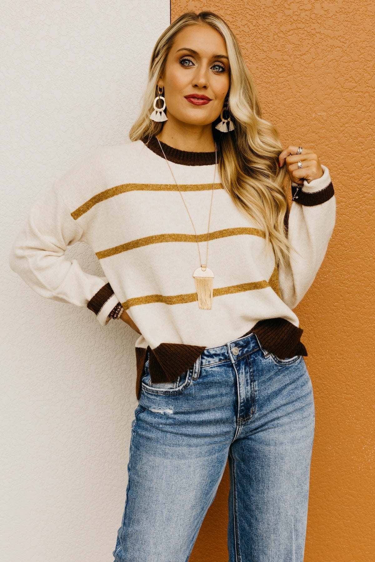 The Giana Color Block Sweater