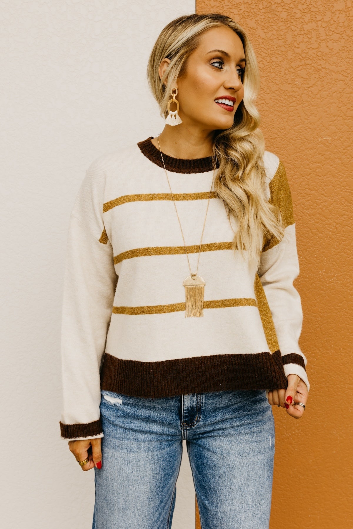 The Giana Color Block Sweater