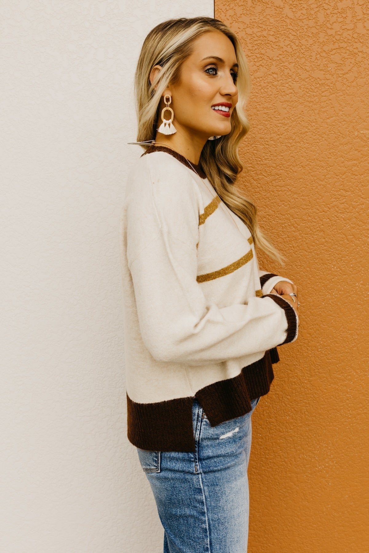 The Giana Color Block Sweater