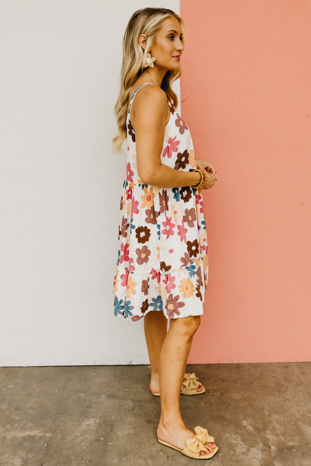 The Annika Floral Tiered Mini Dress