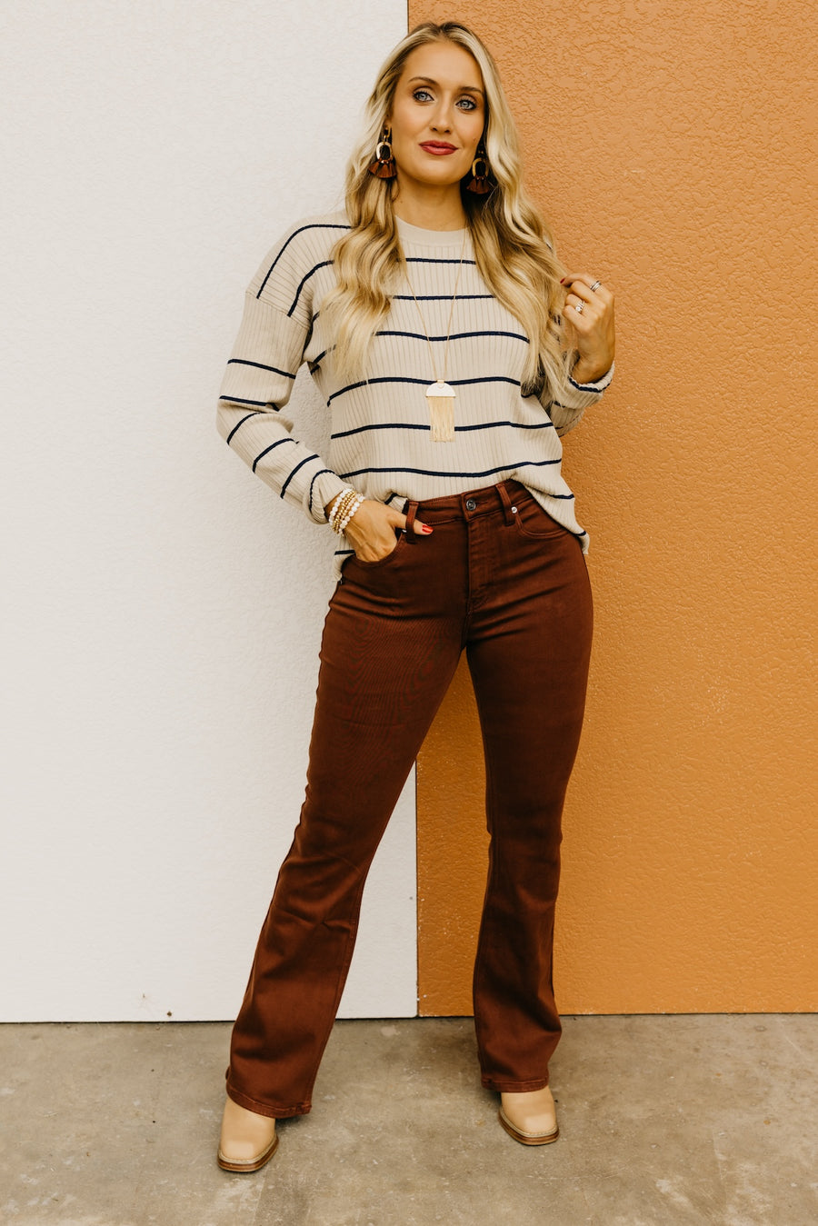 Wishlist | The Tinsley Striped Ribbed Sweater