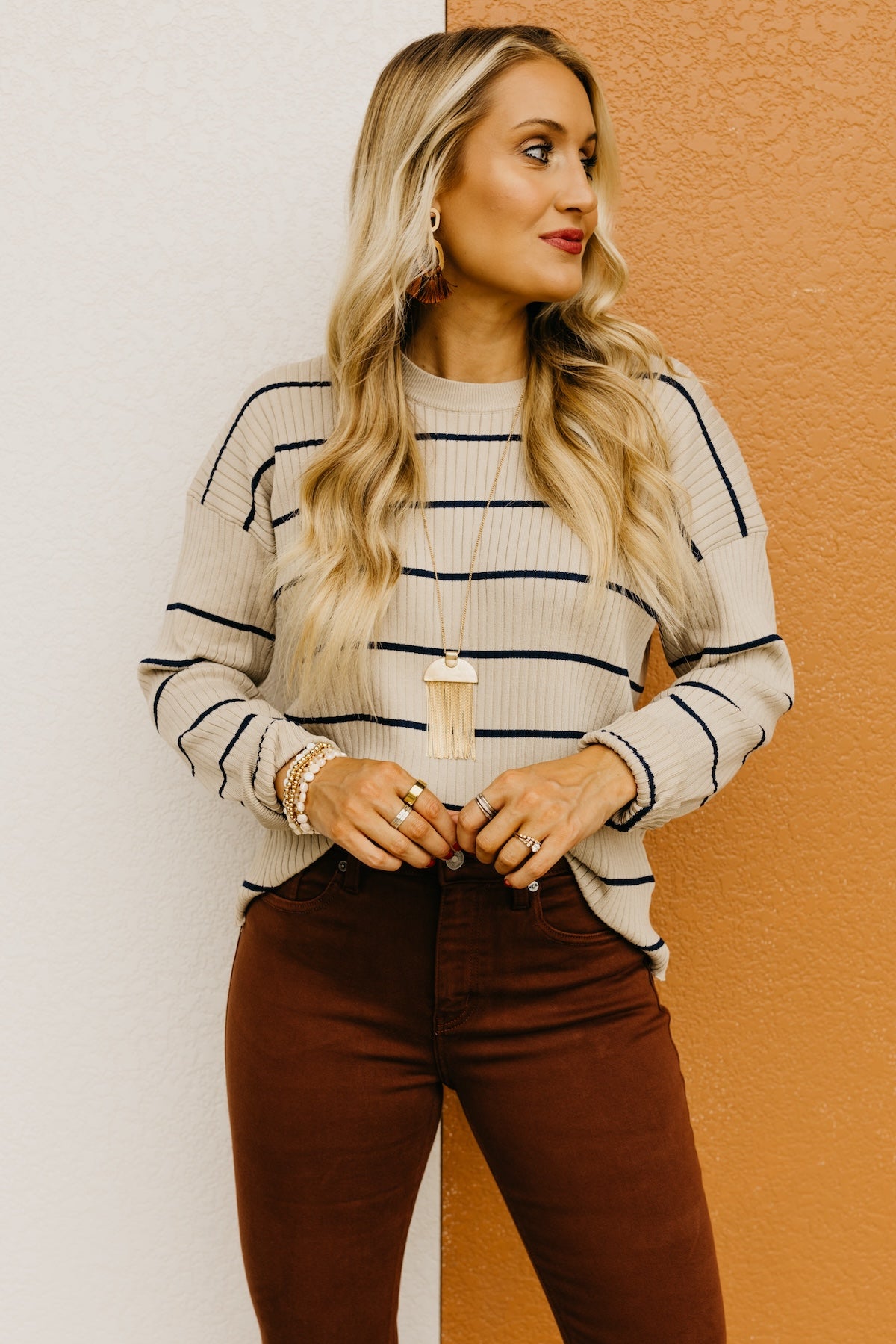 Wishlist | The Tinsley Striped Ribbed Sweater