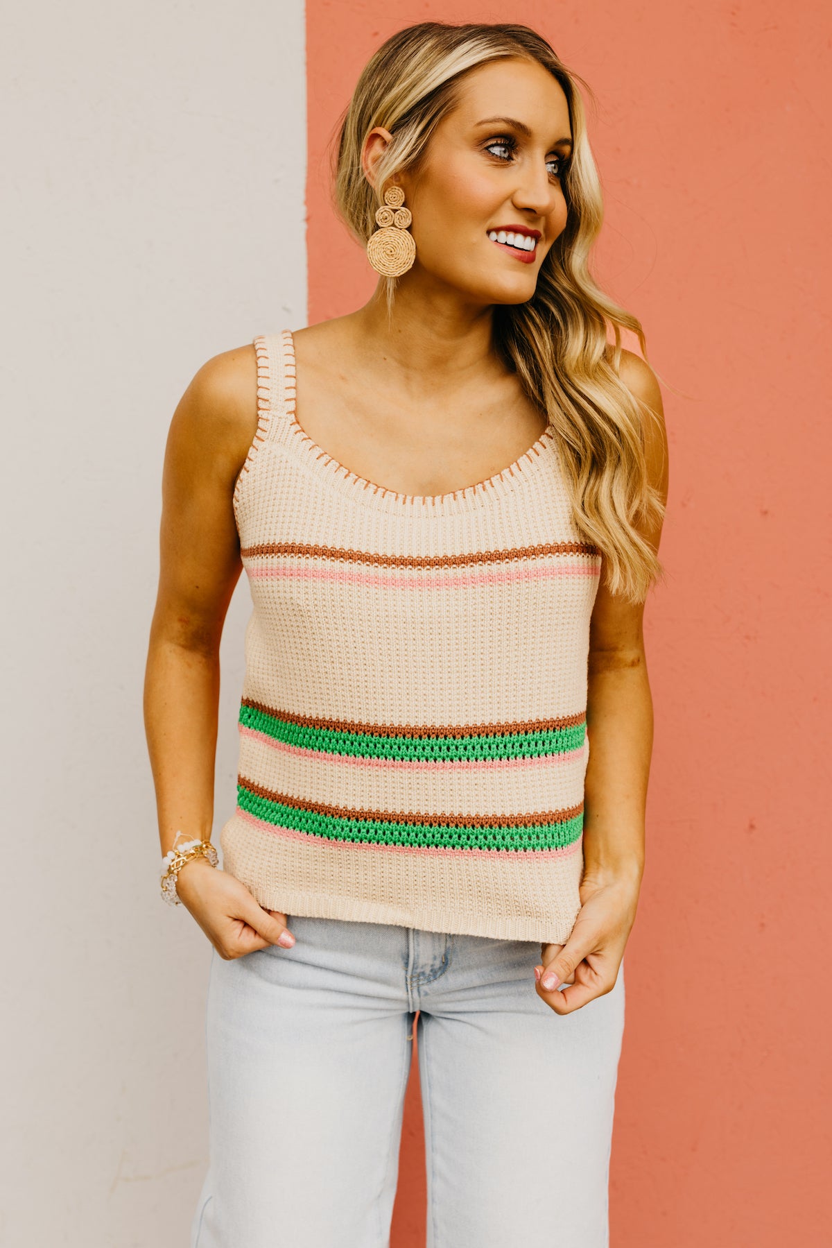 Striped 2024 sweater tank