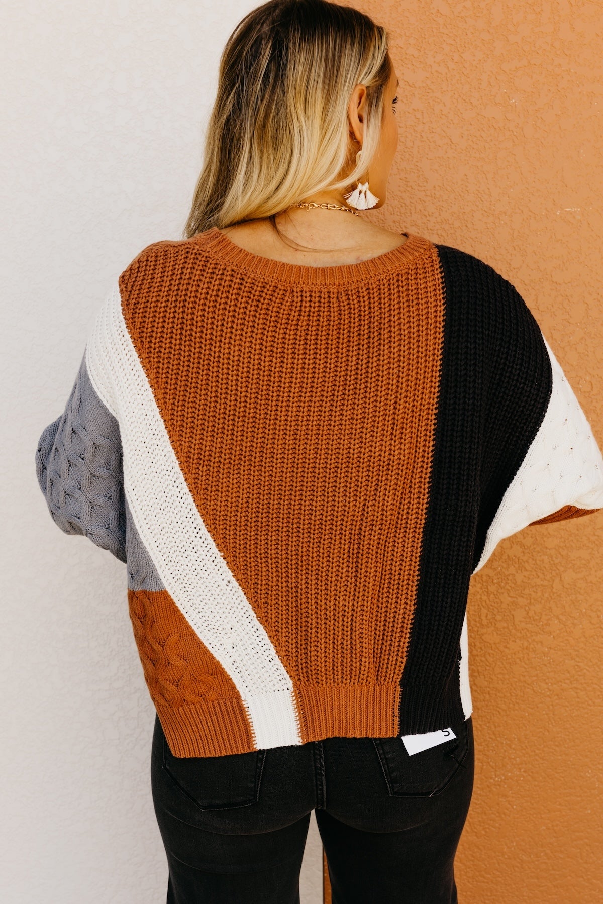 The Halle Color Block Sweater