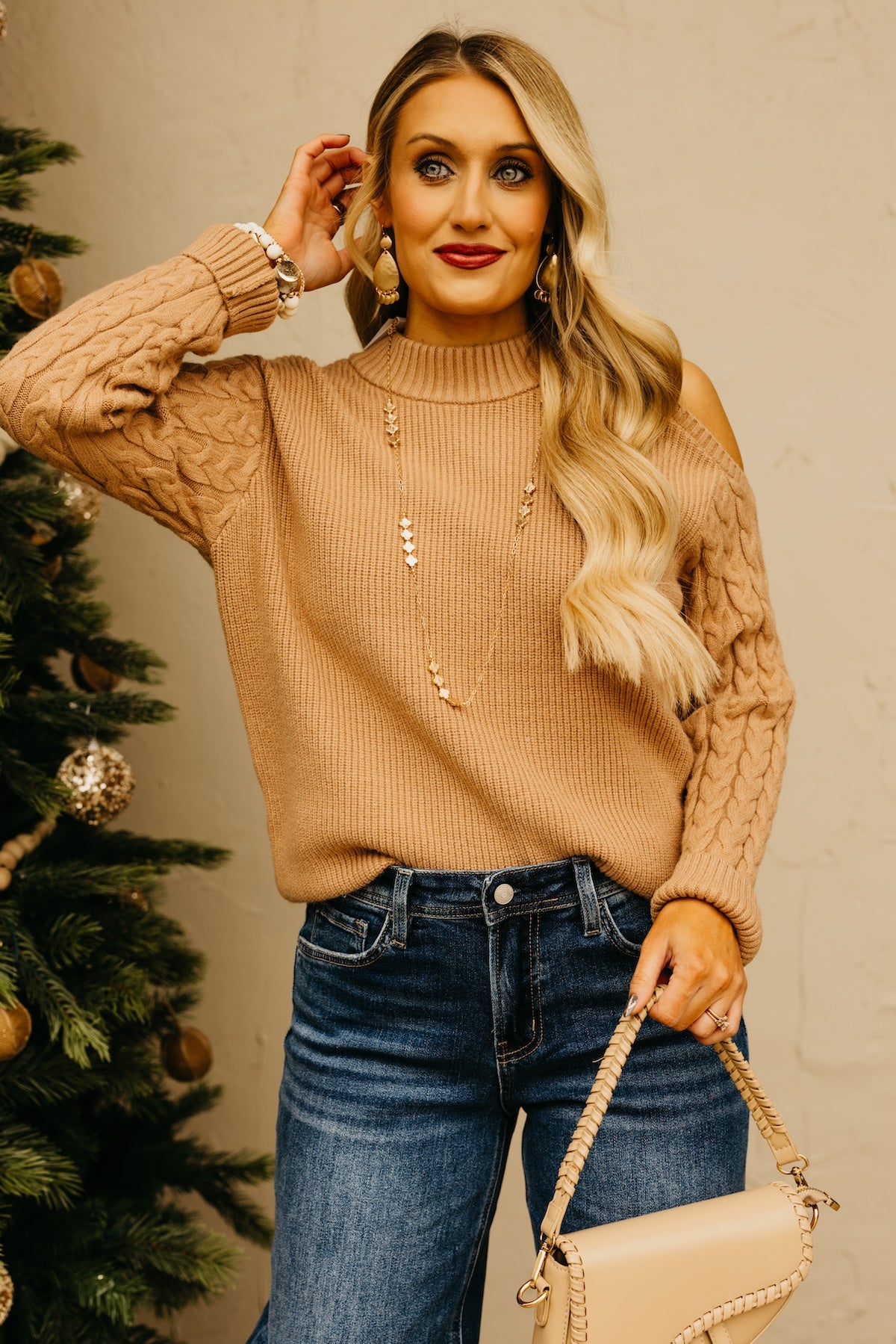 The Thorne Cold Shoulder Sweater