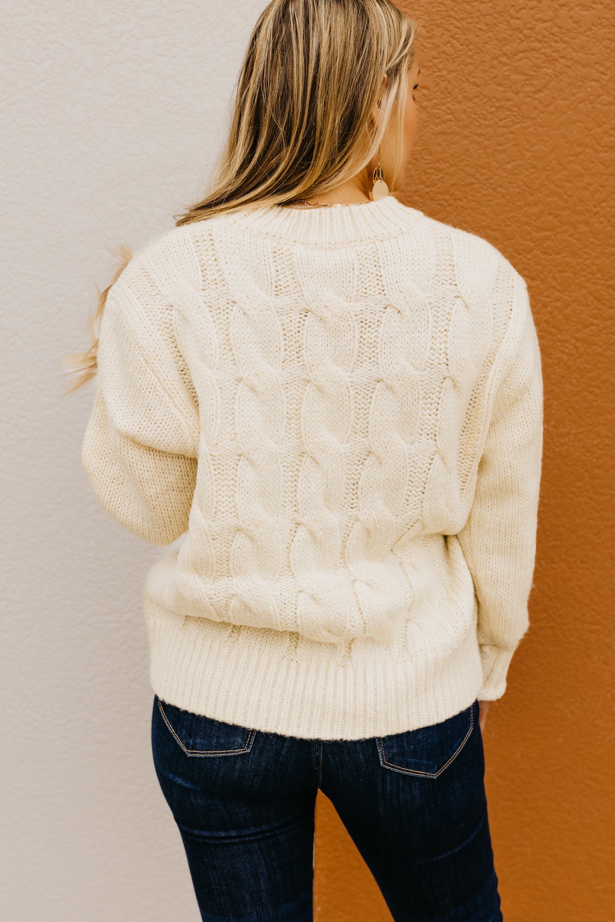 Cable knit shop sweater sale