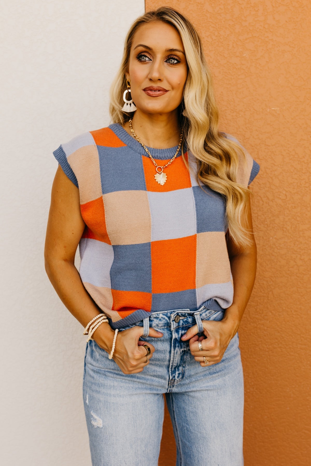 The Kinsley Checkered Sweater