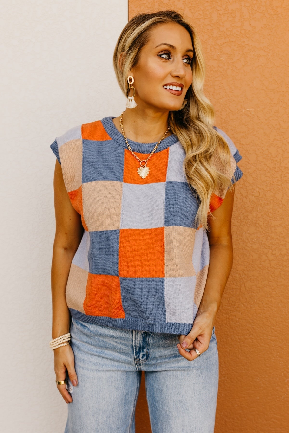 The Kinsley Checkered Sweater