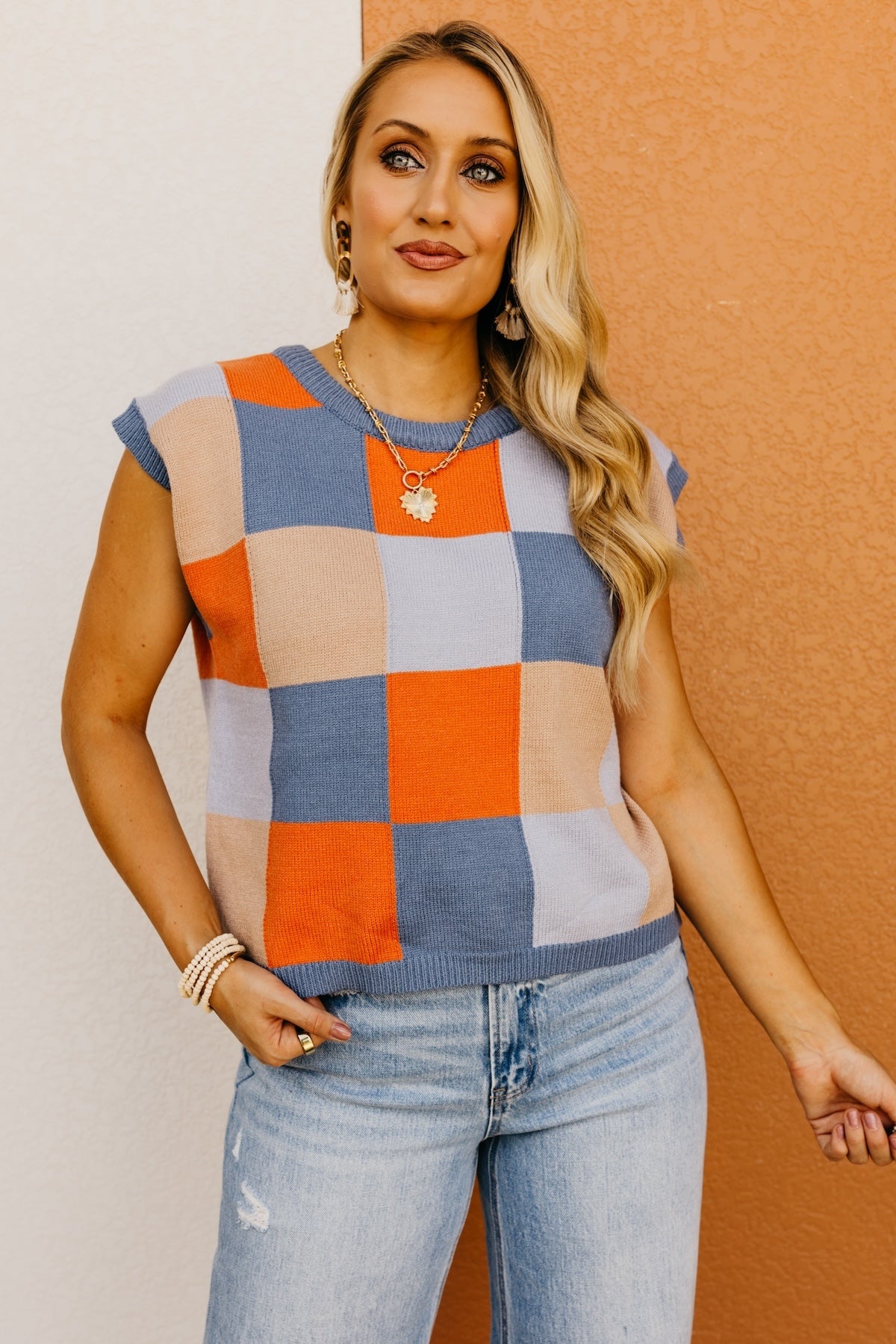 The Kinsley Checkered Sweater