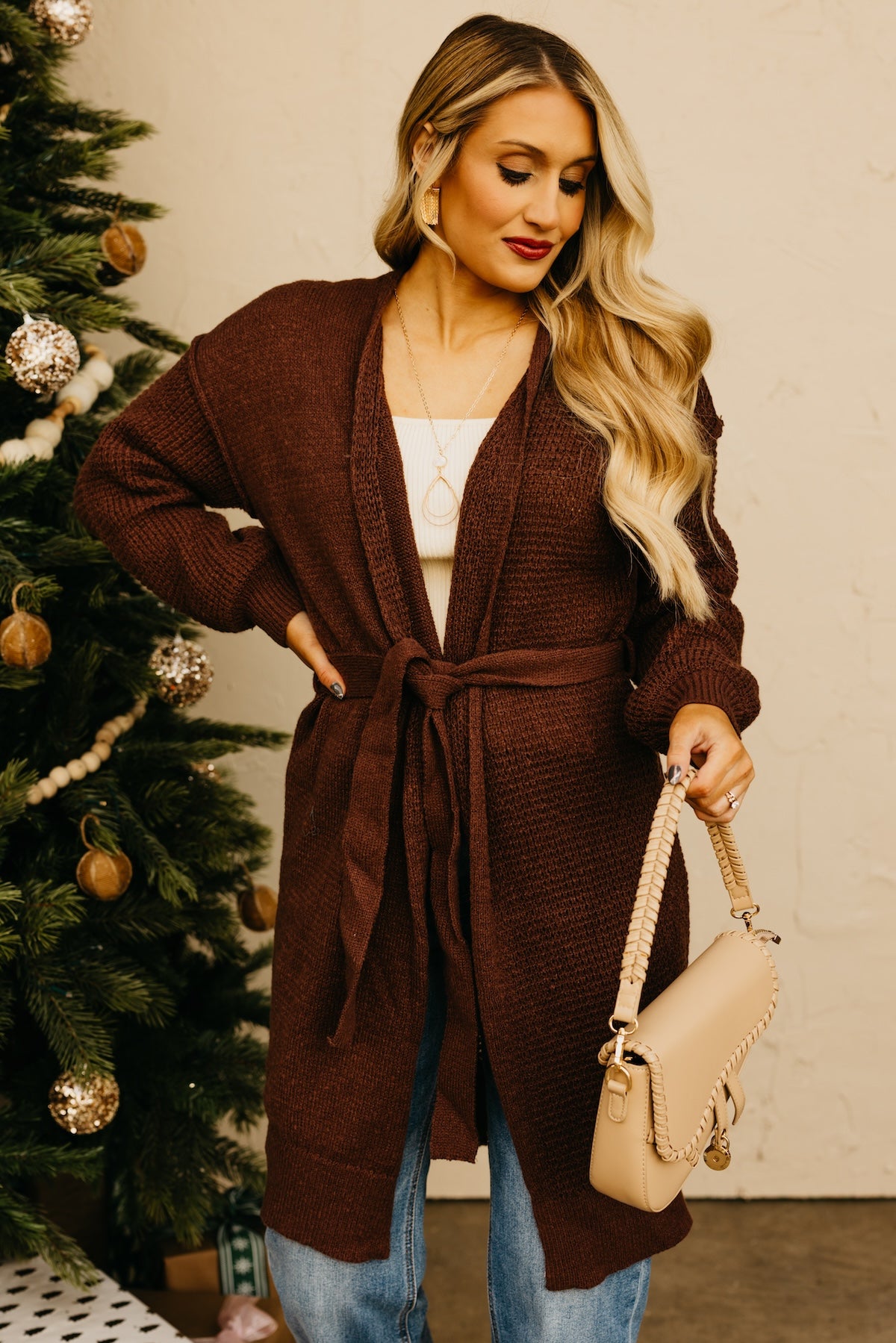 The Charlotte Waffle Cardigan