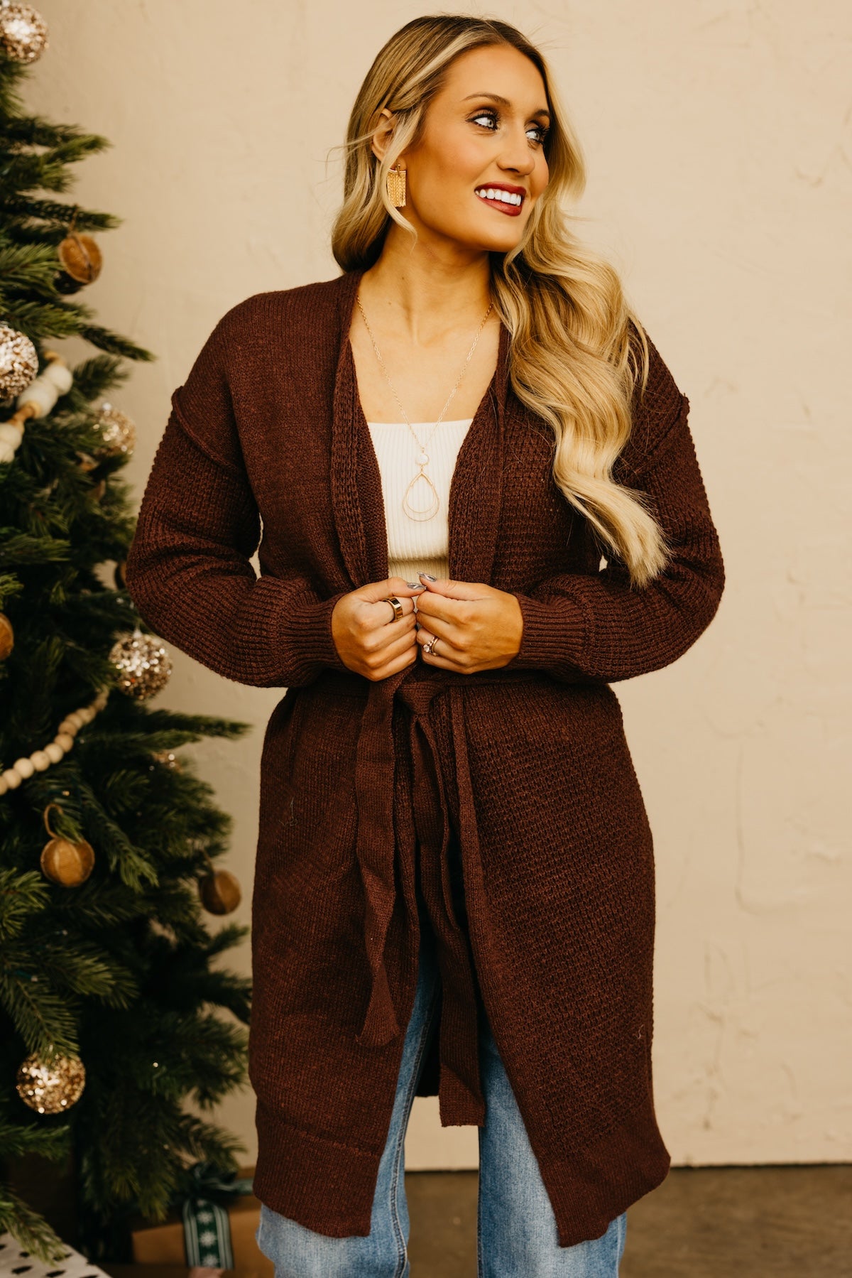 The Charlotte Waffle Cardigan