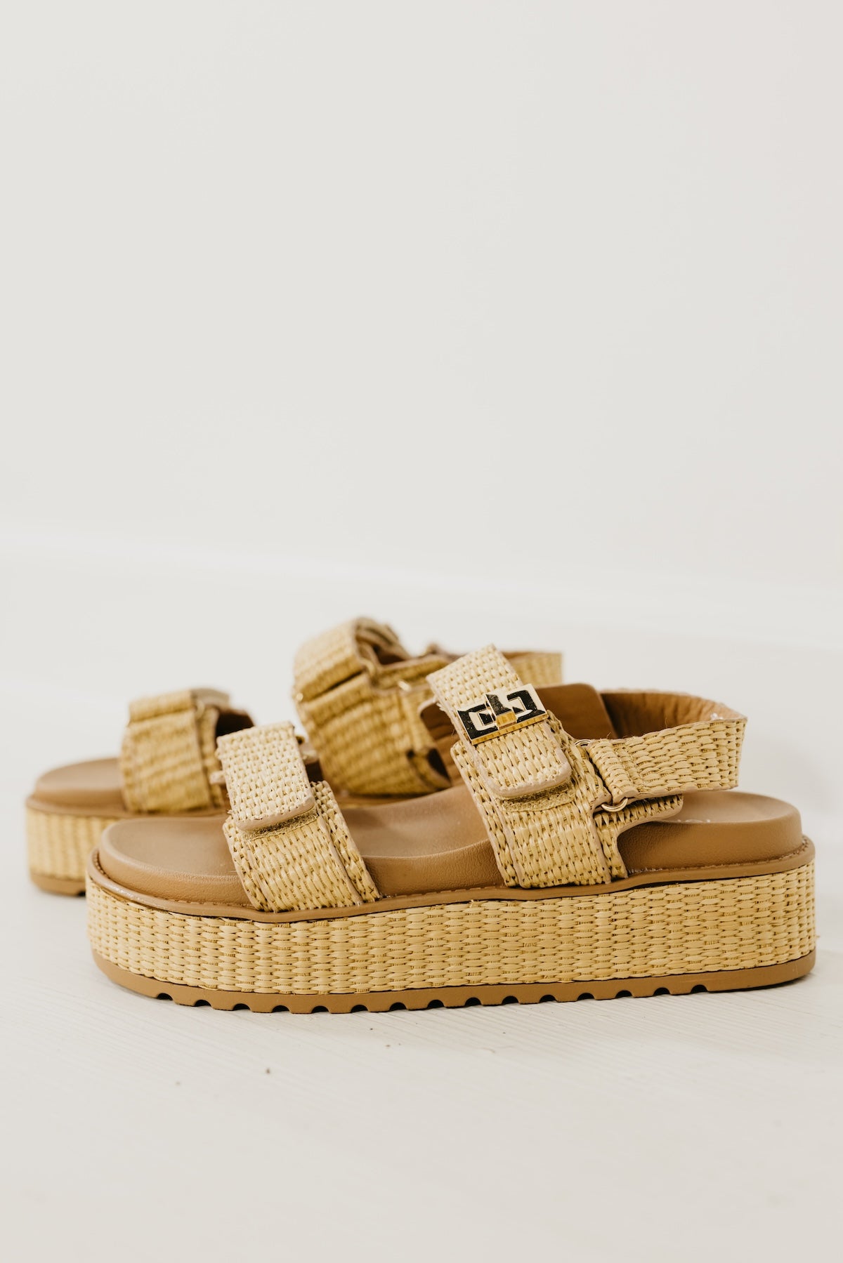 The Traci Platform Raffia Sandal