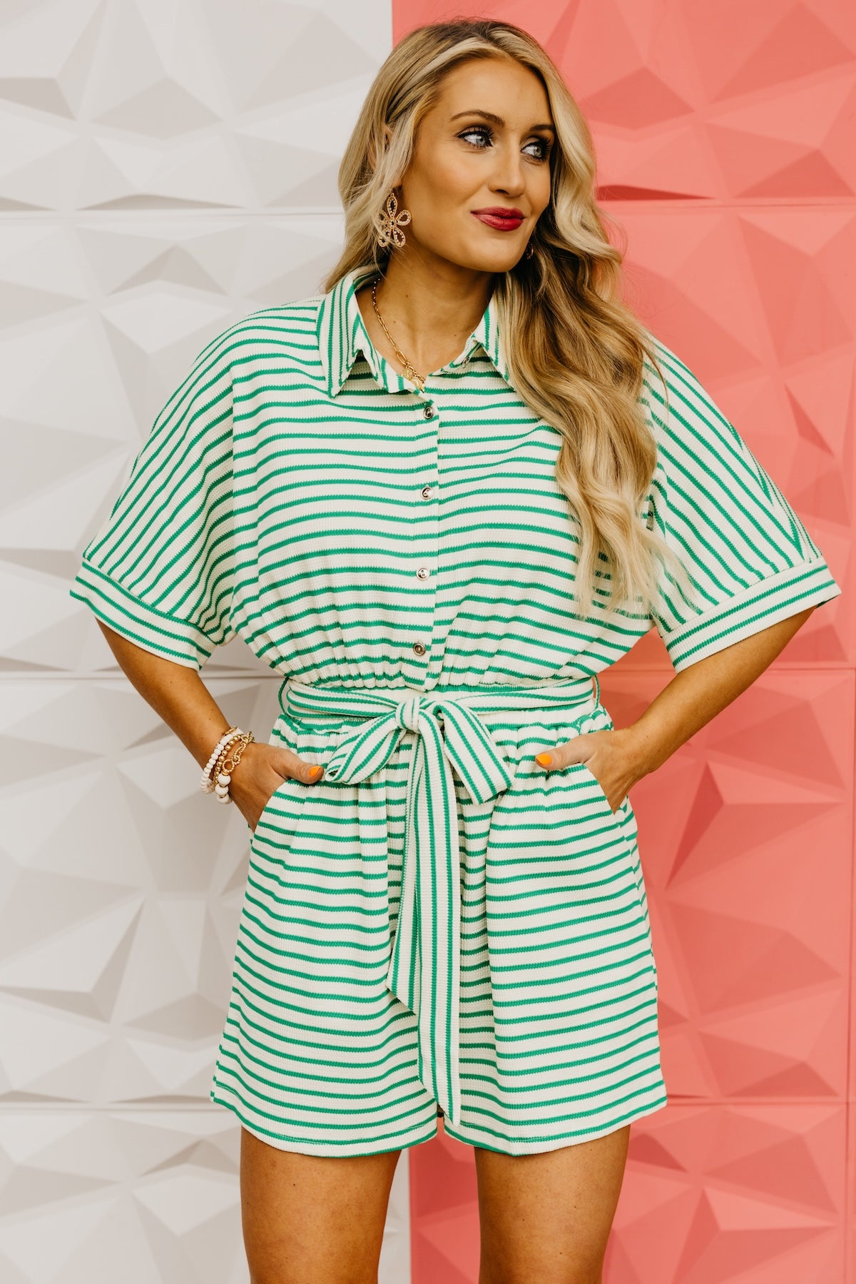 The Lorenzo Tie Waist Romper