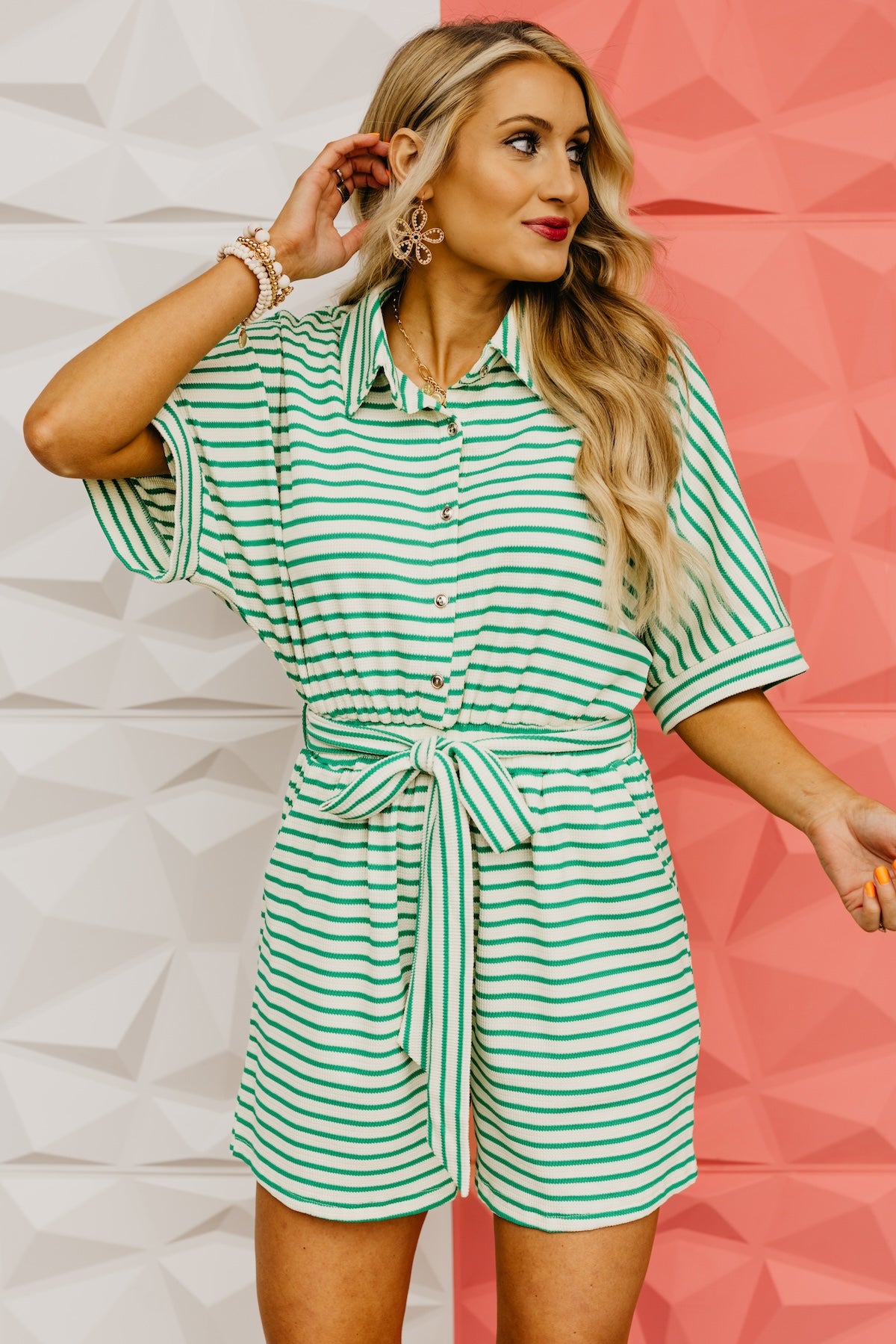 The Lorenzo Tie Waist Romper