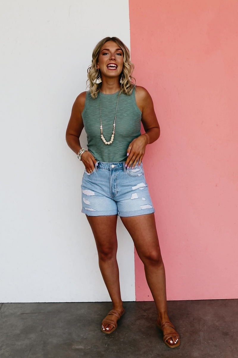 Vervet Denim | The Rebecca Distressed Cuff Boyfriend Shorts - FINAL SA ...