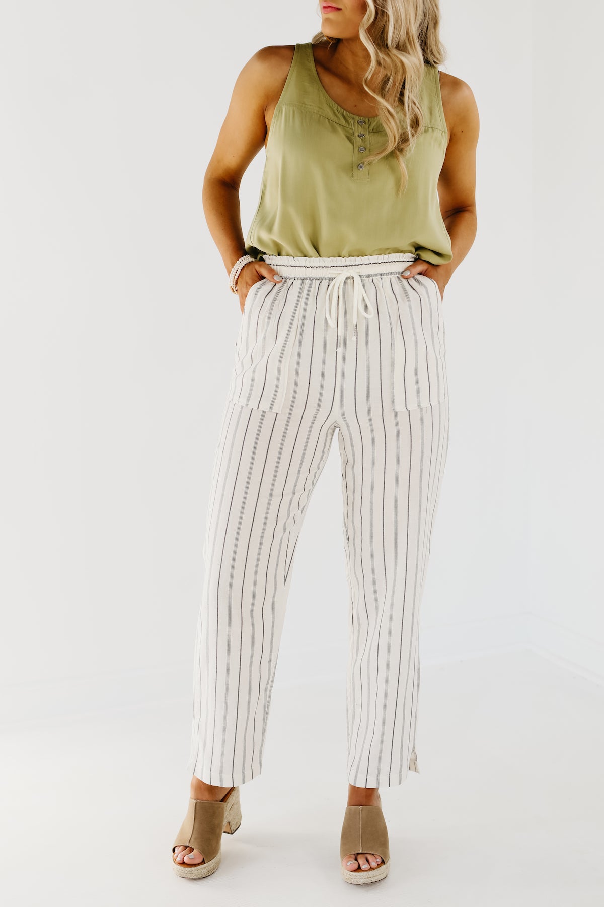 The Daniel Striped Linen Pants - FINAL SALE – MOD Boutique