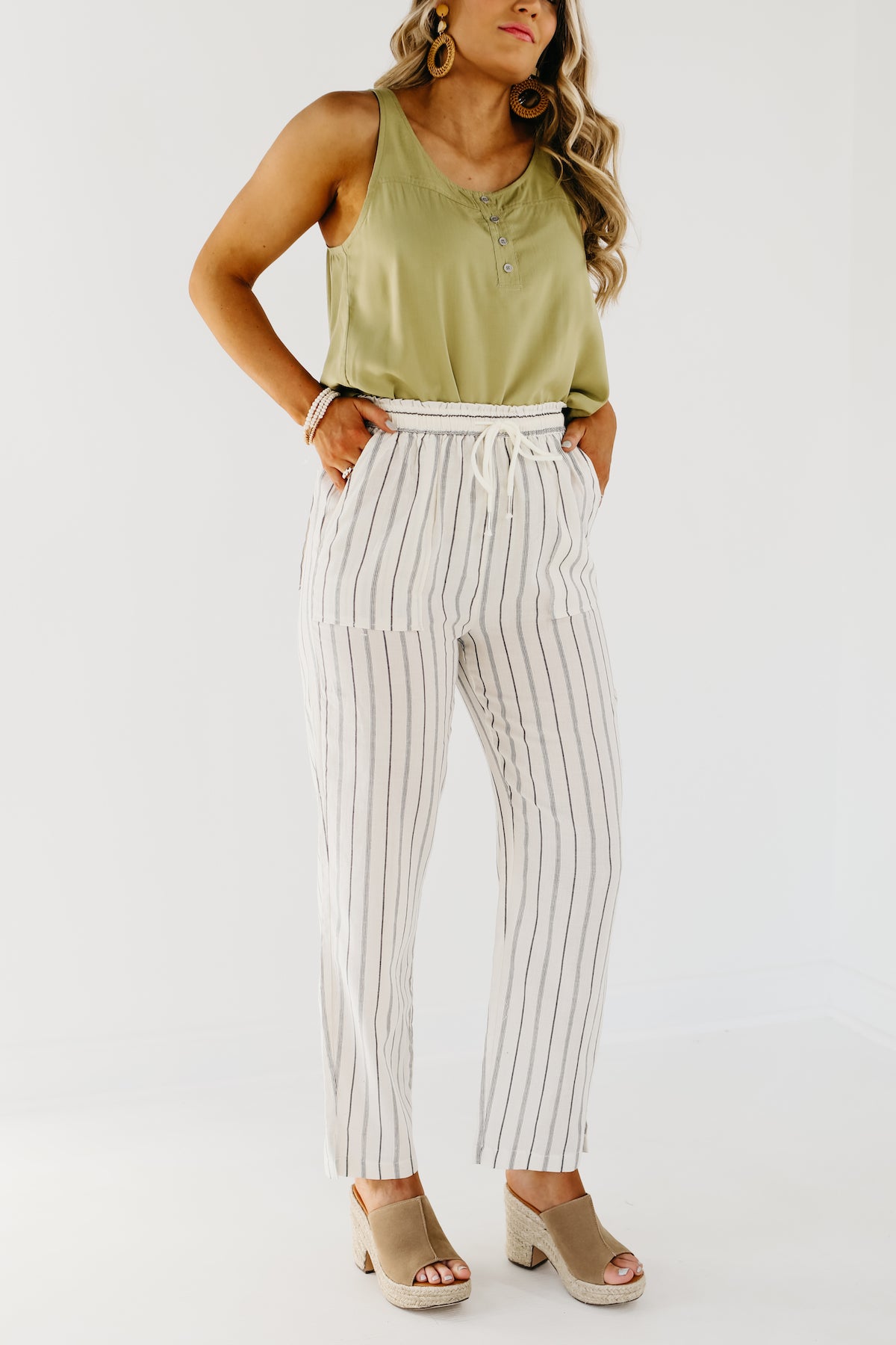 The Daniel Striped Linen Pants - FINAL SALE – MOD Boutique