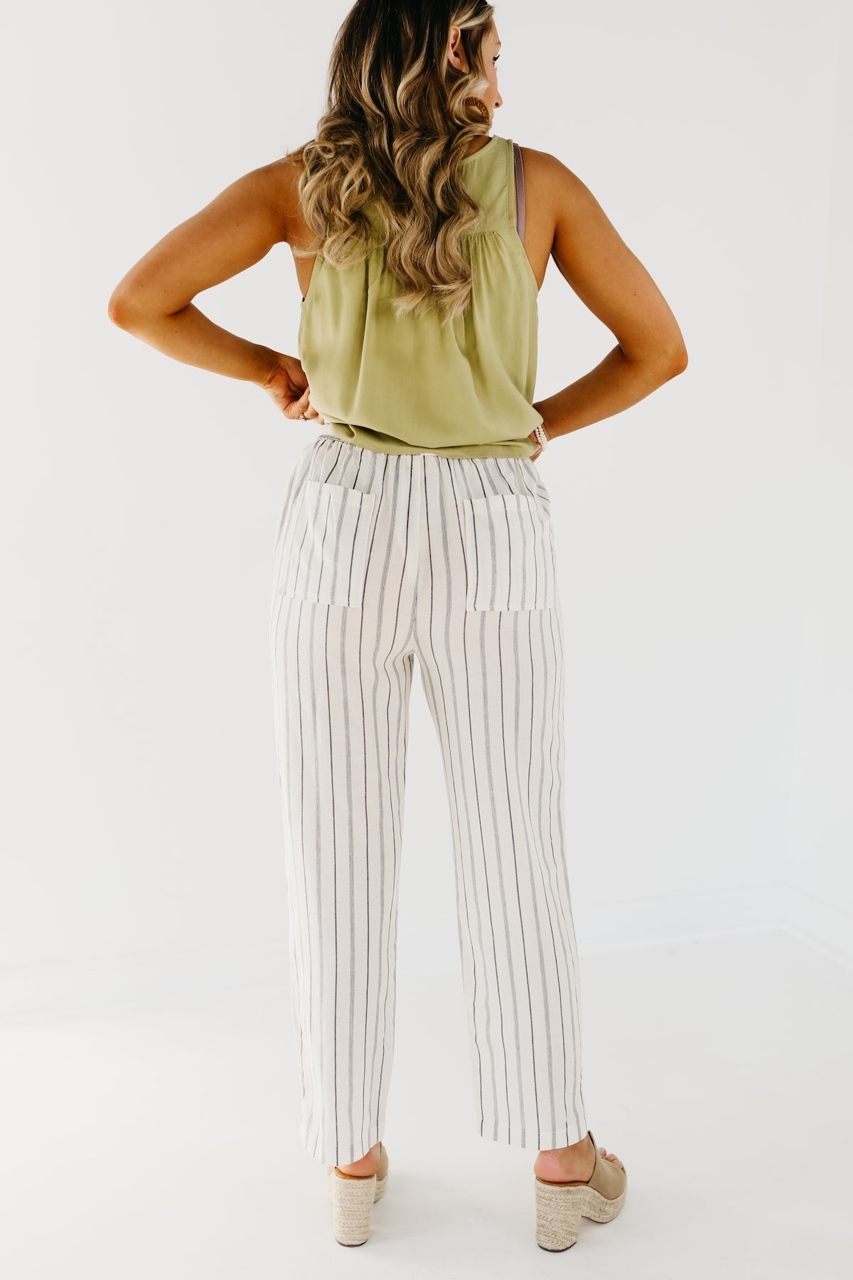 SOFT TOUCH STRIPED TROUSERS - Light beige | ZARA India