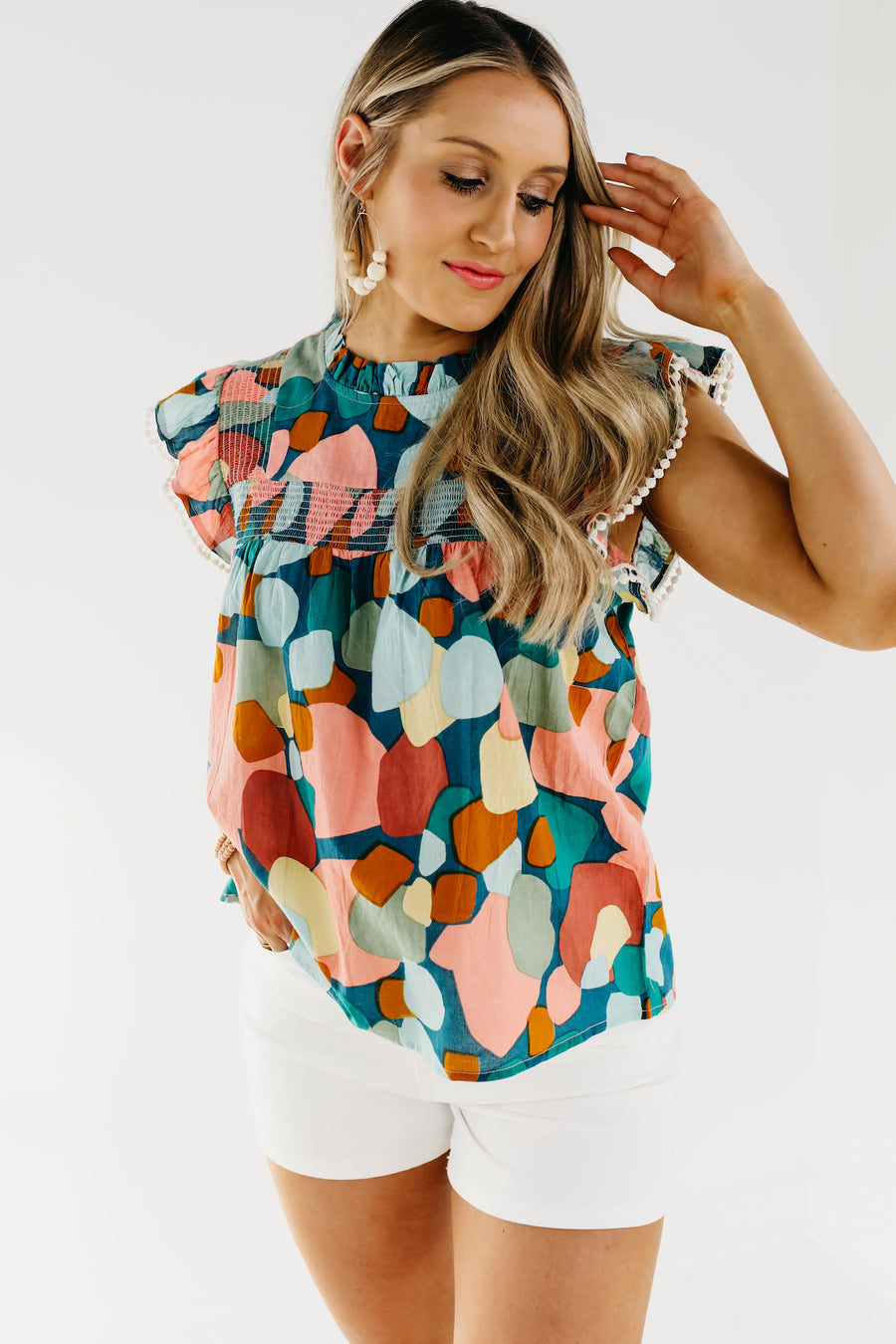 The Gianna Flutter Sleeve Top - FINAL SALE