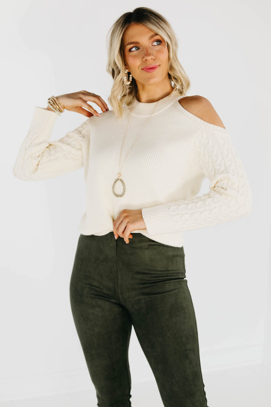 The Thorne Cold Shoulder Sweater - FINAL SALE