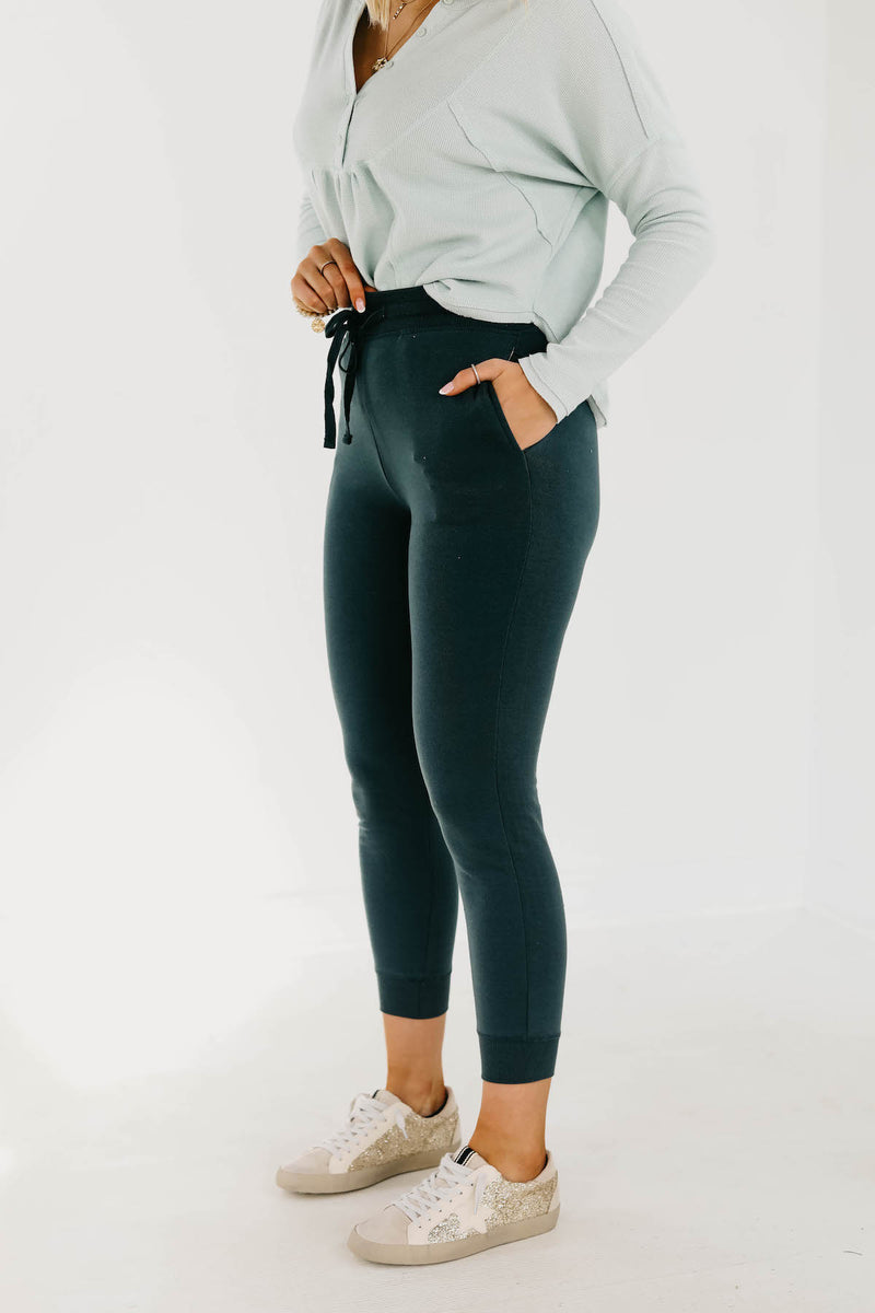 Women's Super Soft High Waisted Joggers with Pockets - A New Day™ Black S