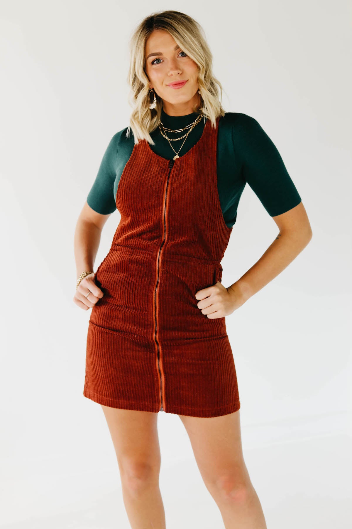 Womens corduroy jumpers clearance dresses