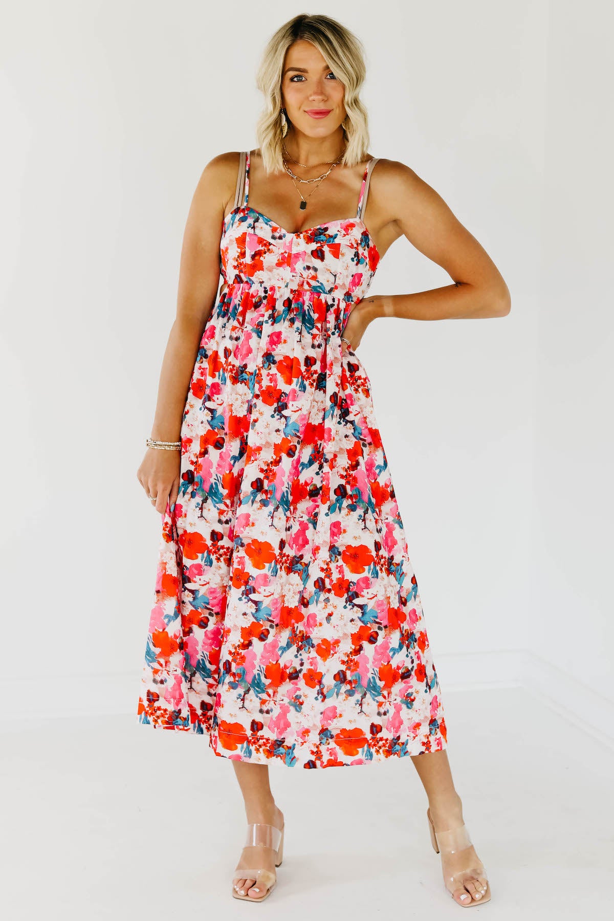 The Hugo Floral Midi Dress