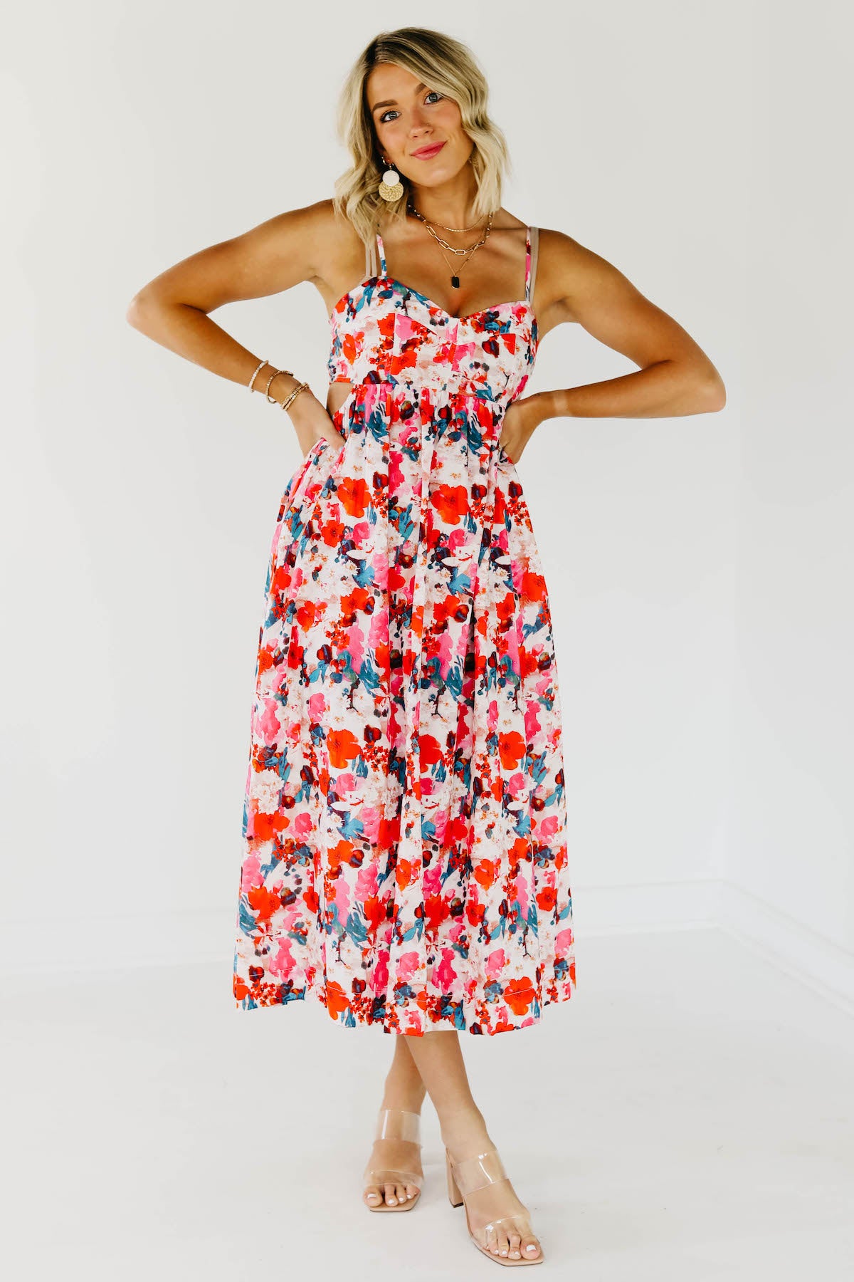 The Hugo Floral Midi Dress