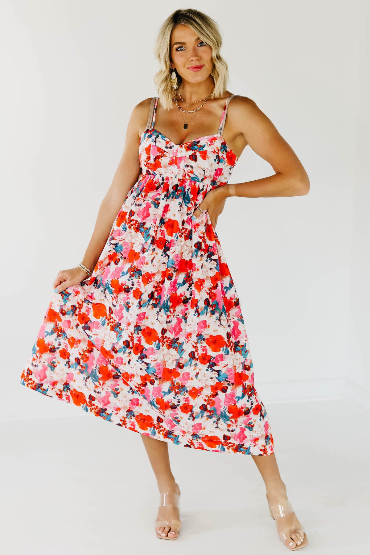 The Hugo Floral Midi Dress