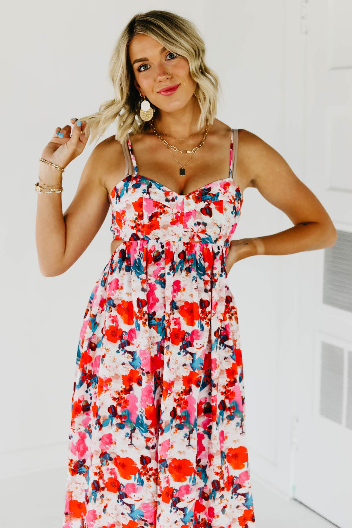 The Hugo Floral Midi Dress