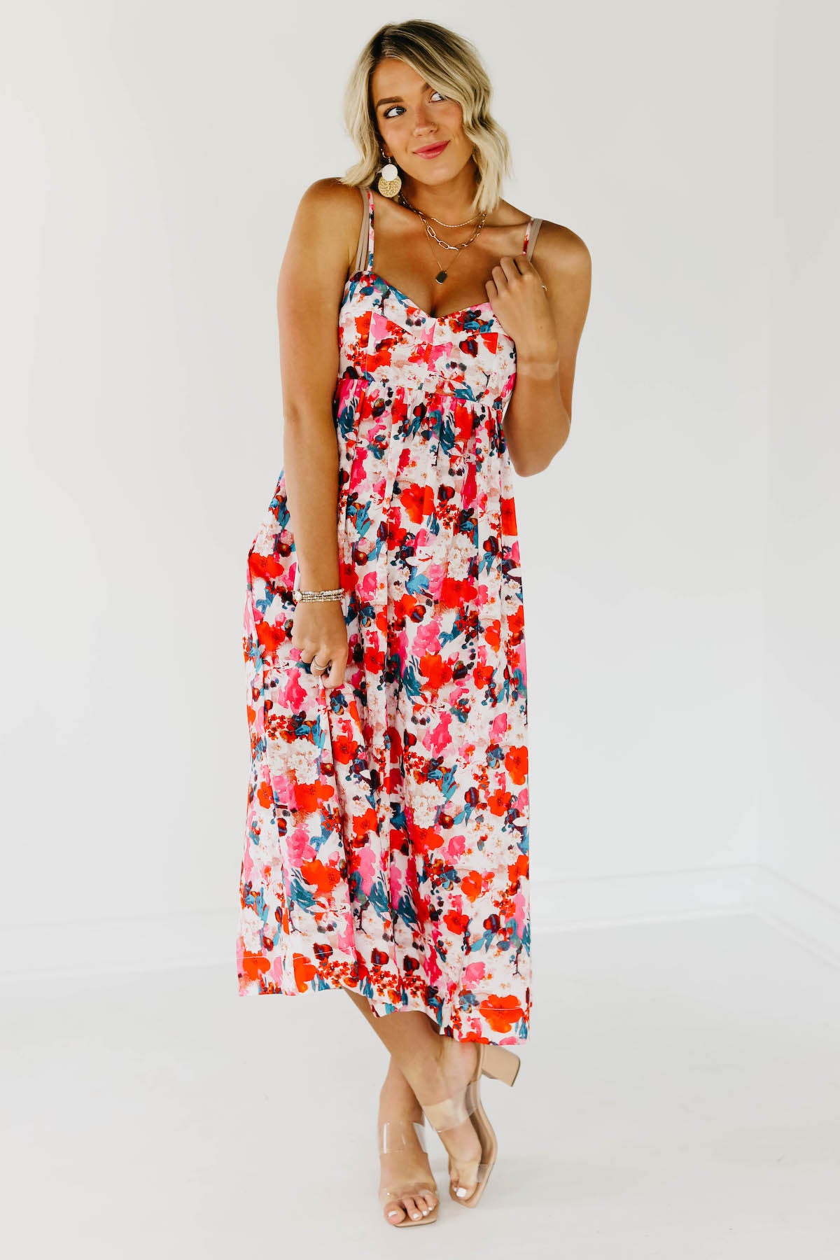 The Hugo Floral Midi Dress