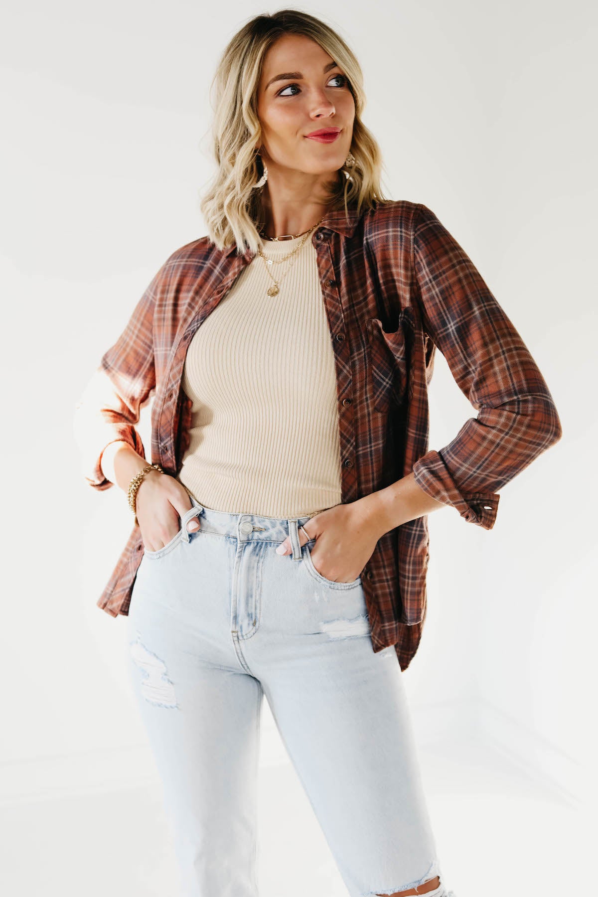 The Liliana Plaid Button Down